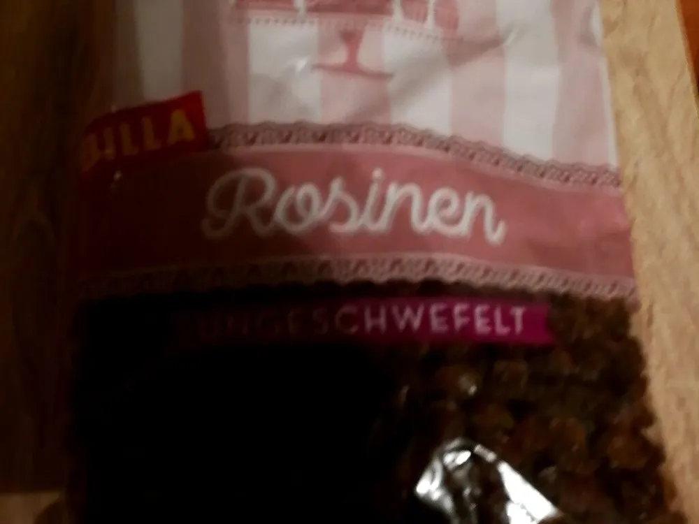 Ungeschwefelte Rosinen