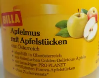 Apfelmus mit Apfelstücken