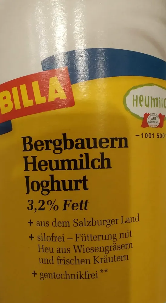 Berghauern Heumilch Joghurt 3,2% Fett