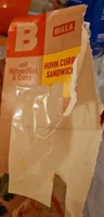 Huhn curry sandwich