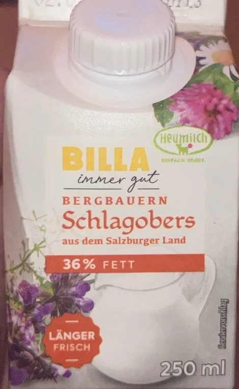 Bergbauern Schlagobers