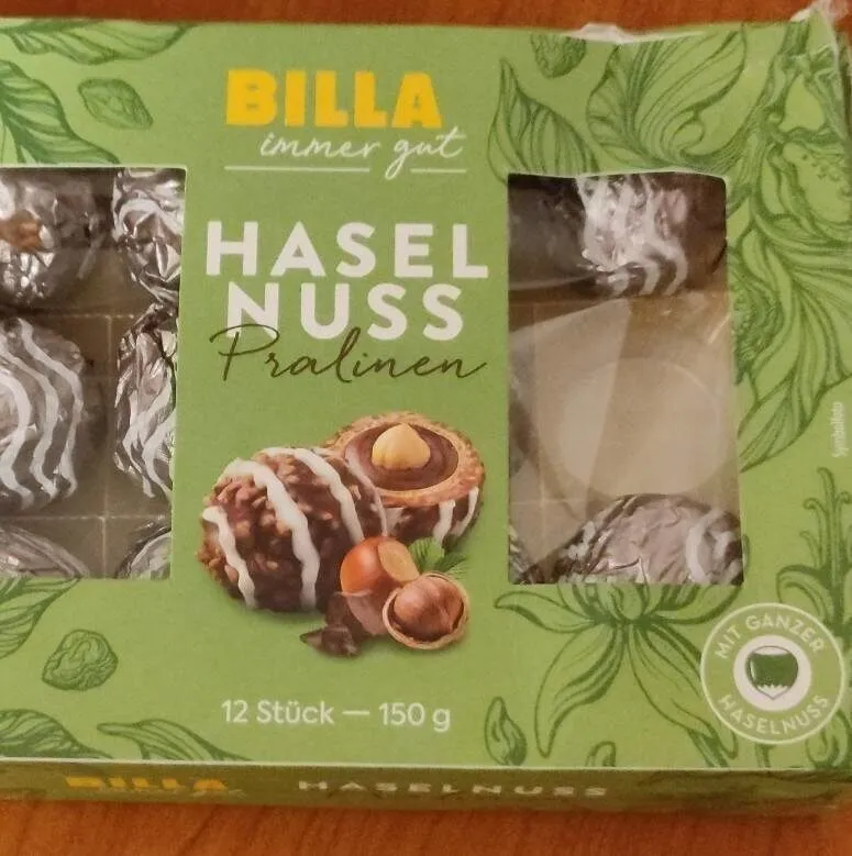 Hasel nuss Pralinen