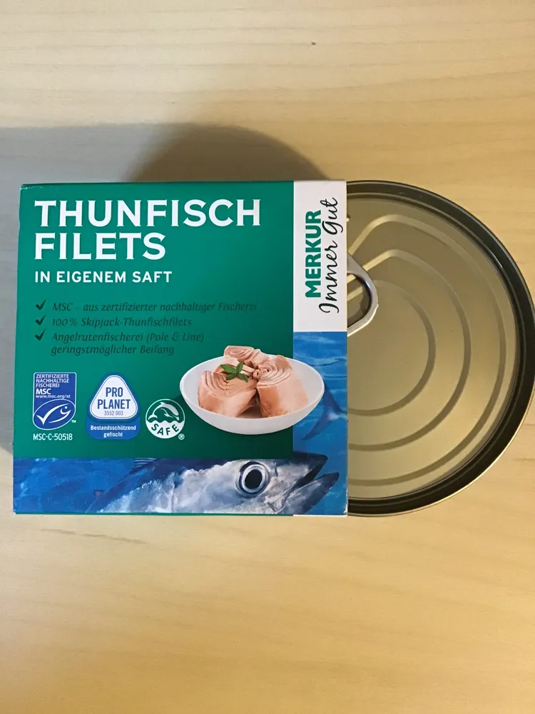 Thunfisch Filets in eigenem Saft 815g, Merkur IG