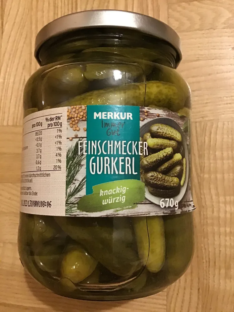 Feinschmecker Gurkerl 670g, Merkur IG