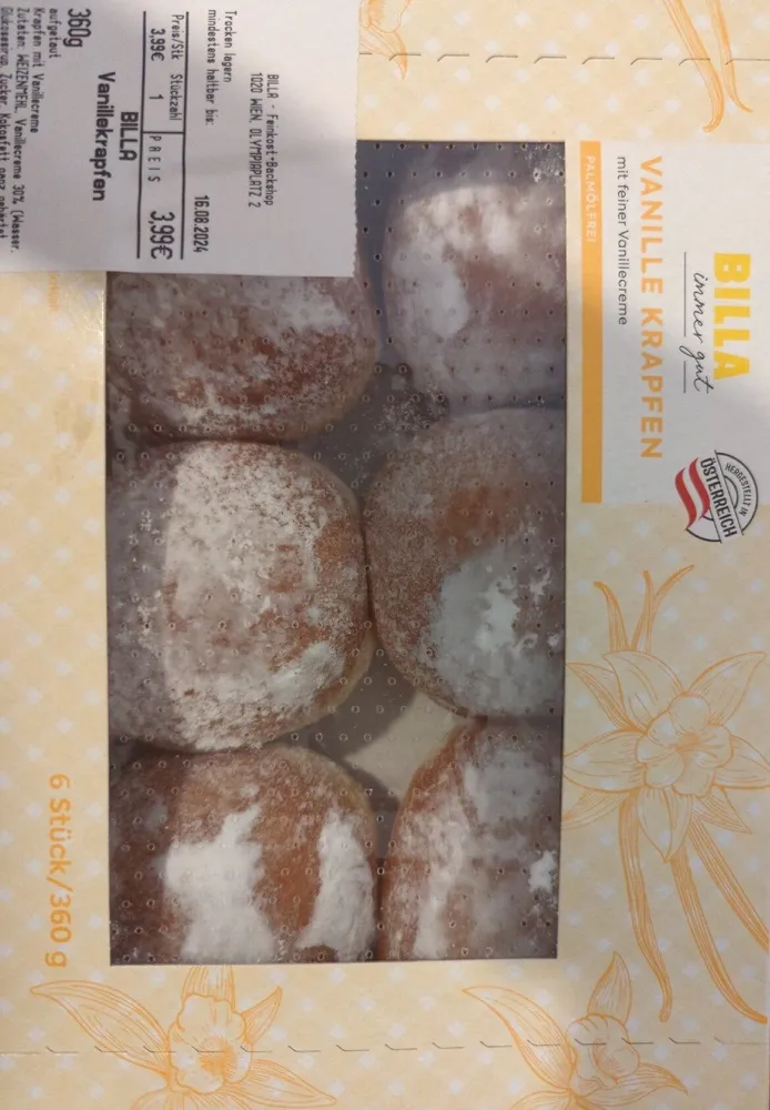 Billa Vanillekrapfen