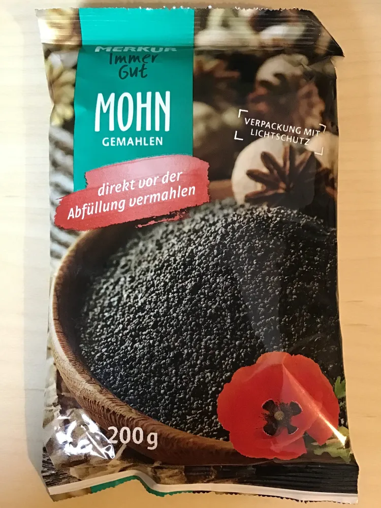 Mohn gemahlen 200g, Merkur IG