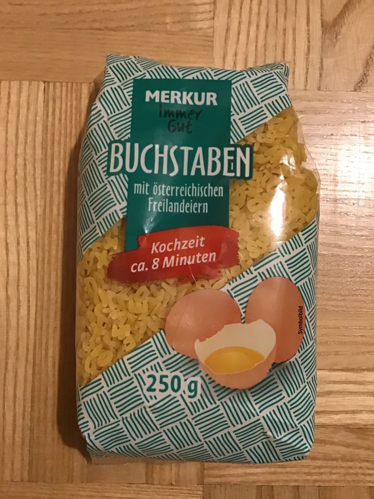 Buchstaben 250g, Merkur IG