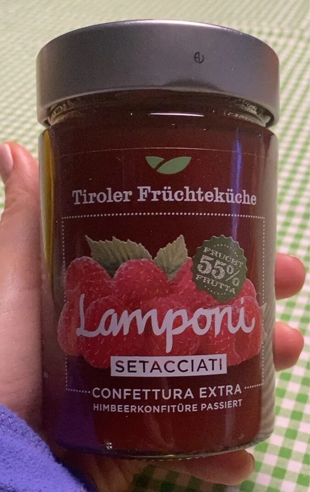 Confettura lamponi setacciati