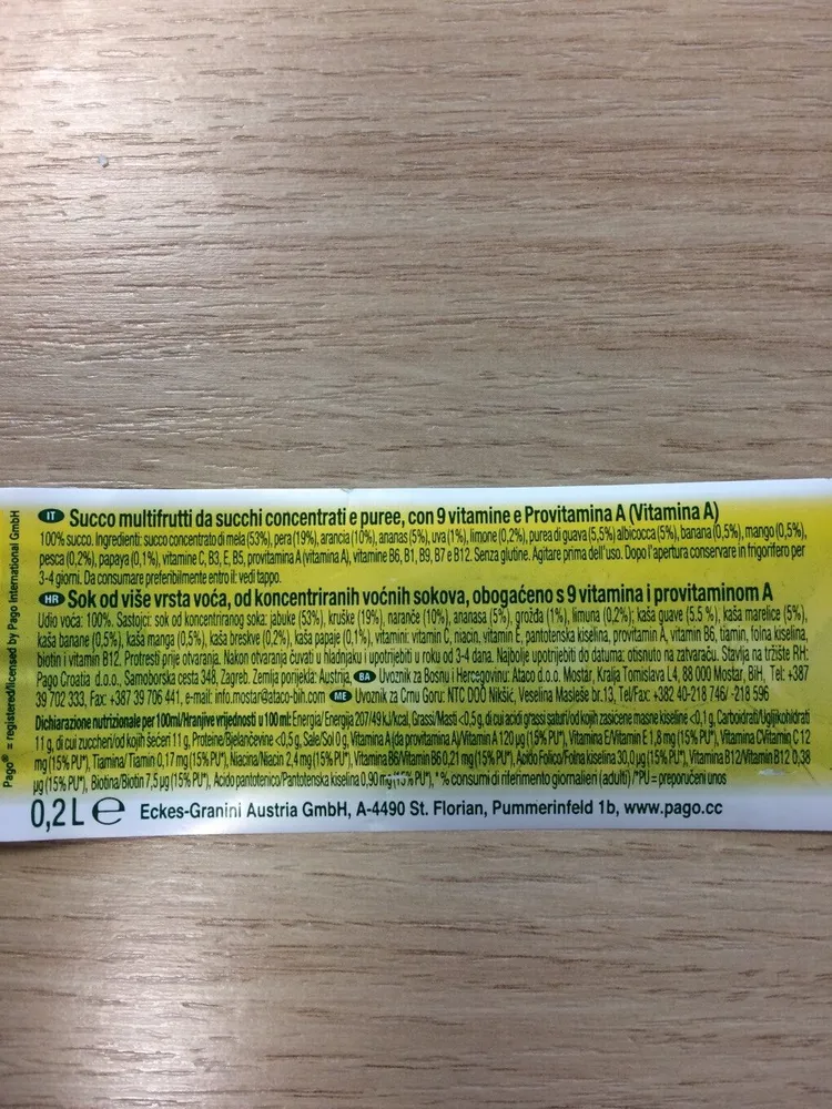 Multivitamine Pago