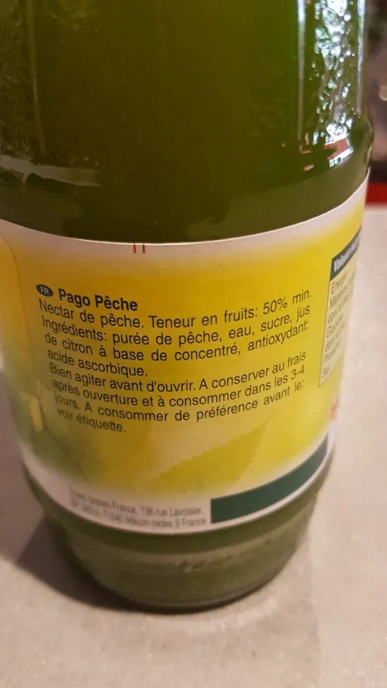 Pago Nectar Pêche 20CL (pack De 12)