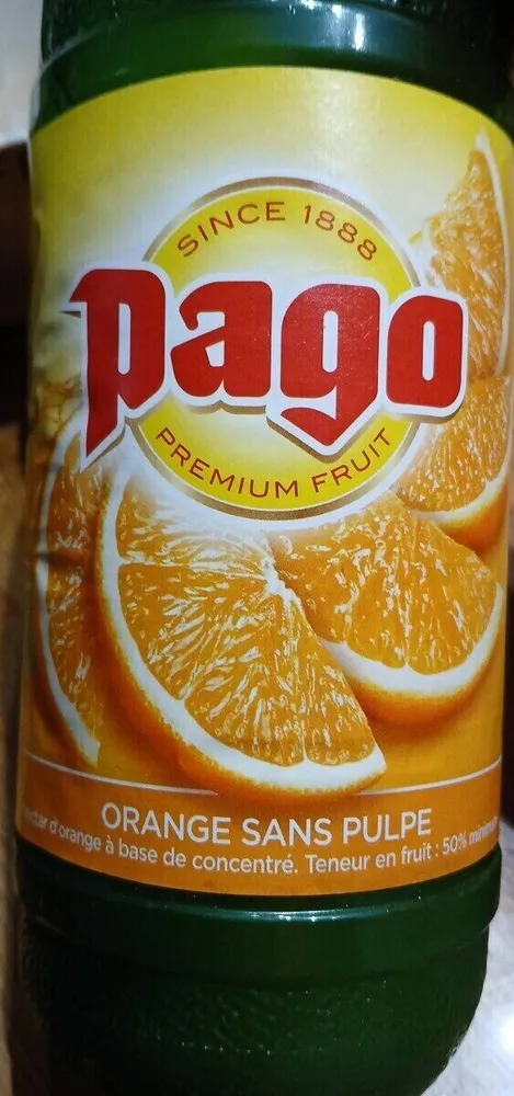Orange sans pulpe