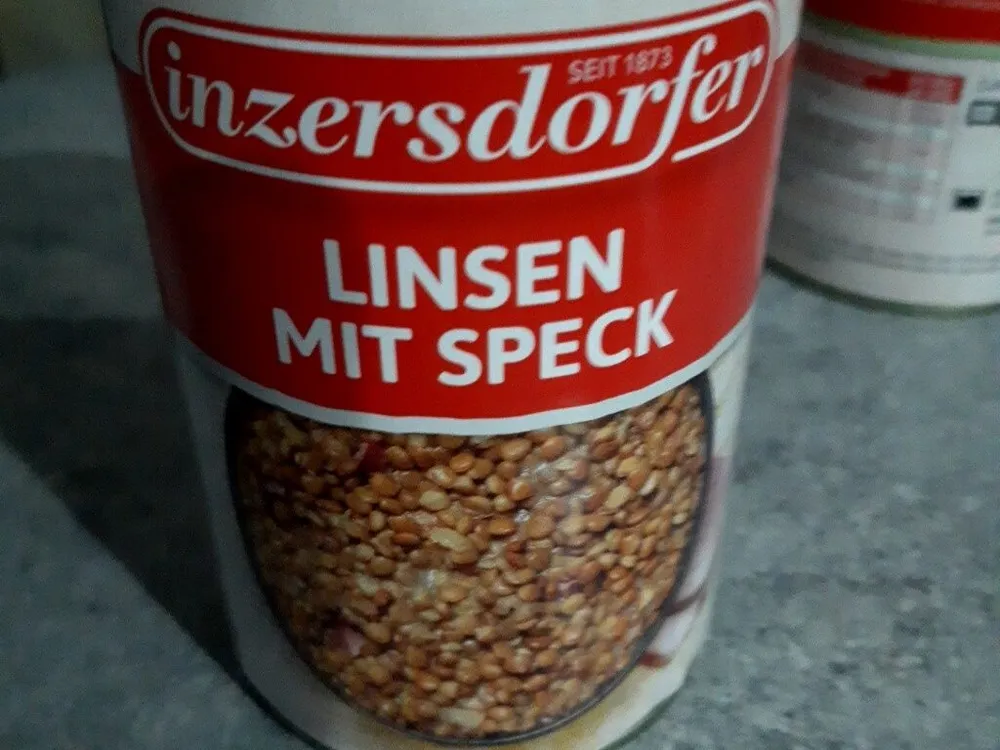 Linsen mit Speck