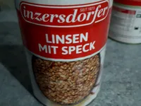 Linsen mit Speck