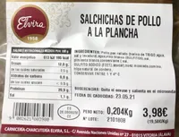 salchicas de pollo a pa plancha