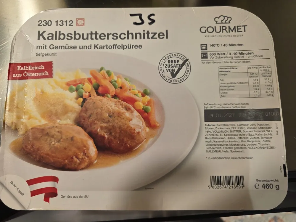 Kalbsbutterschnitzel