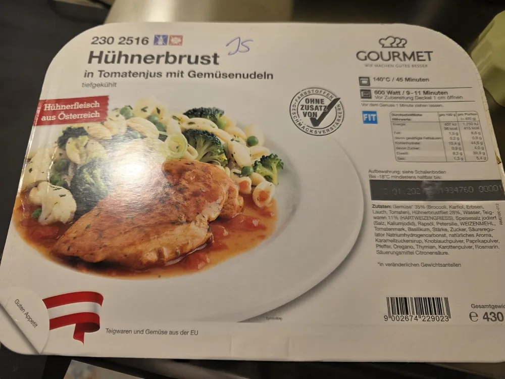 Hühnerbrust in Tomatenjus