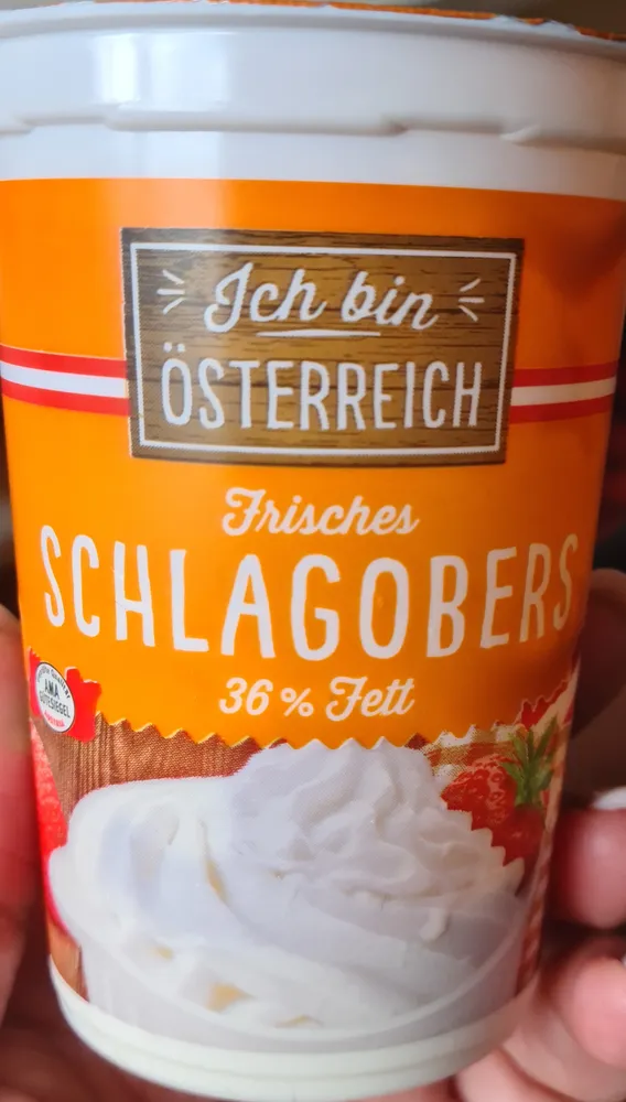 Frisches Schlagobers