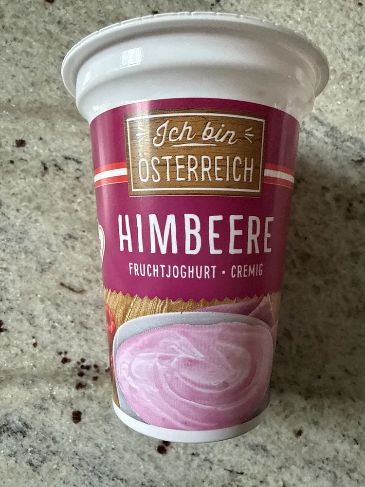Himbeere, Fruchtjoghurt