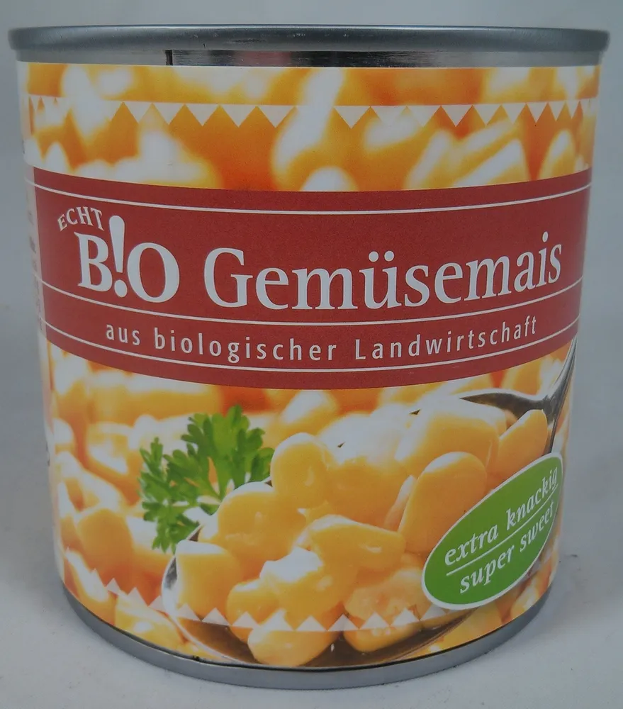 Gemüsemais aus biologischer Landwirtschaft