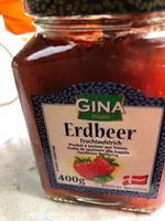 Fruchtaufstrich Erdbeer 400g Glas Gina