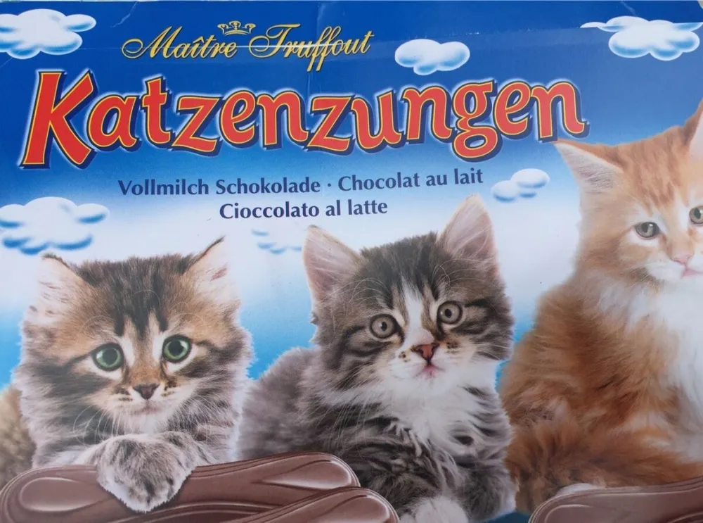 Vollmilchschokolade "katzenzungen"