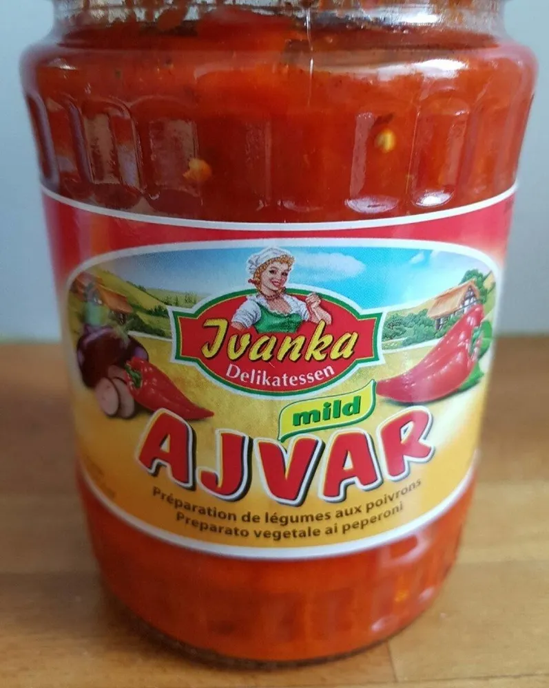 Milde Ajvar Paprikapaste Im 580ml Glas Von Ivanka