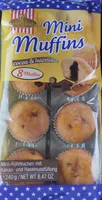 Mini Muffins cocoa and hazelnut