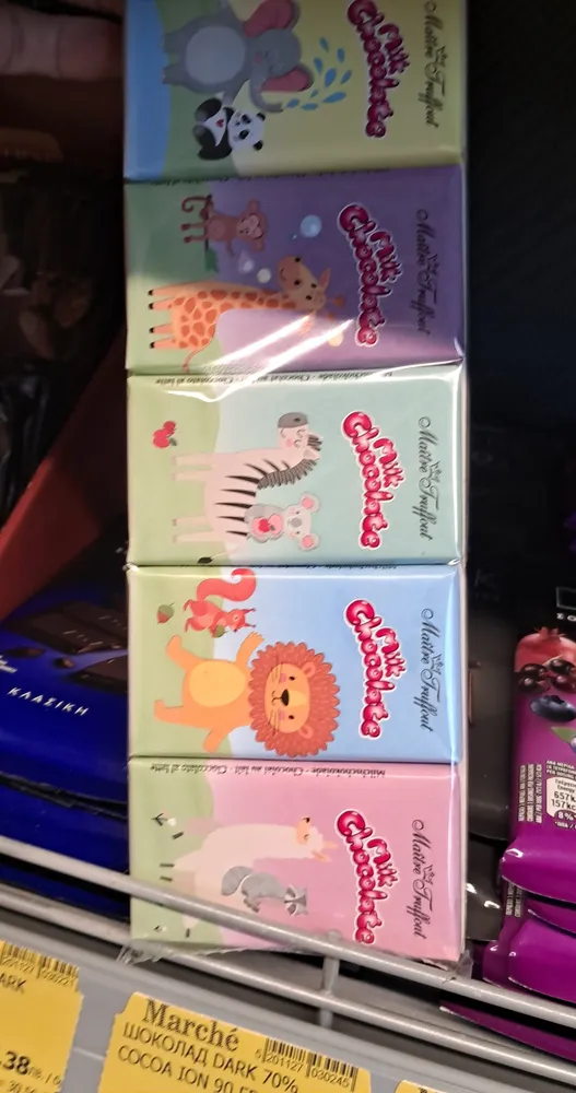 Flintstones Milchschokolade 5x15g Tafel Maître Truffout