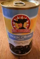 Schwarze Oliven - Entsteint 350g Dose Don Fernando