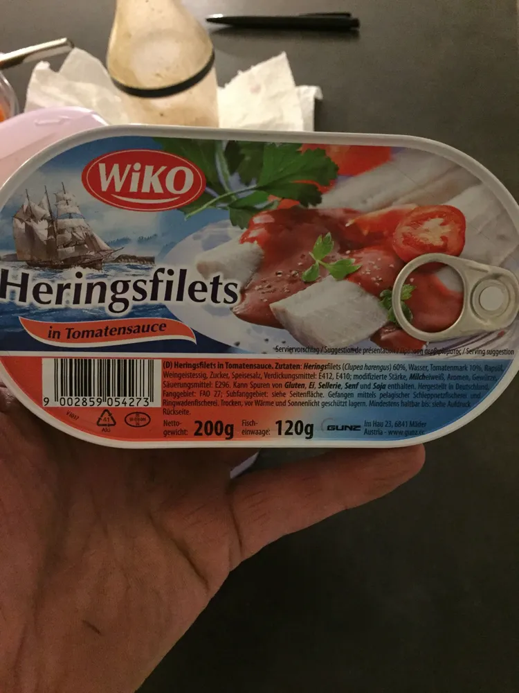 Heringsfilets in Tomatensauce