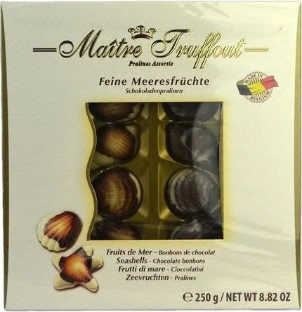 Feine Meeresfrüchte Schokoladenpralinen