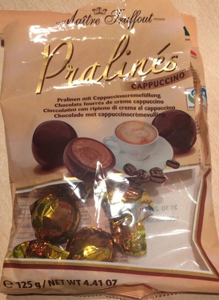 Pralinen Milchschokolade Mit Cappuccinocremefüllung