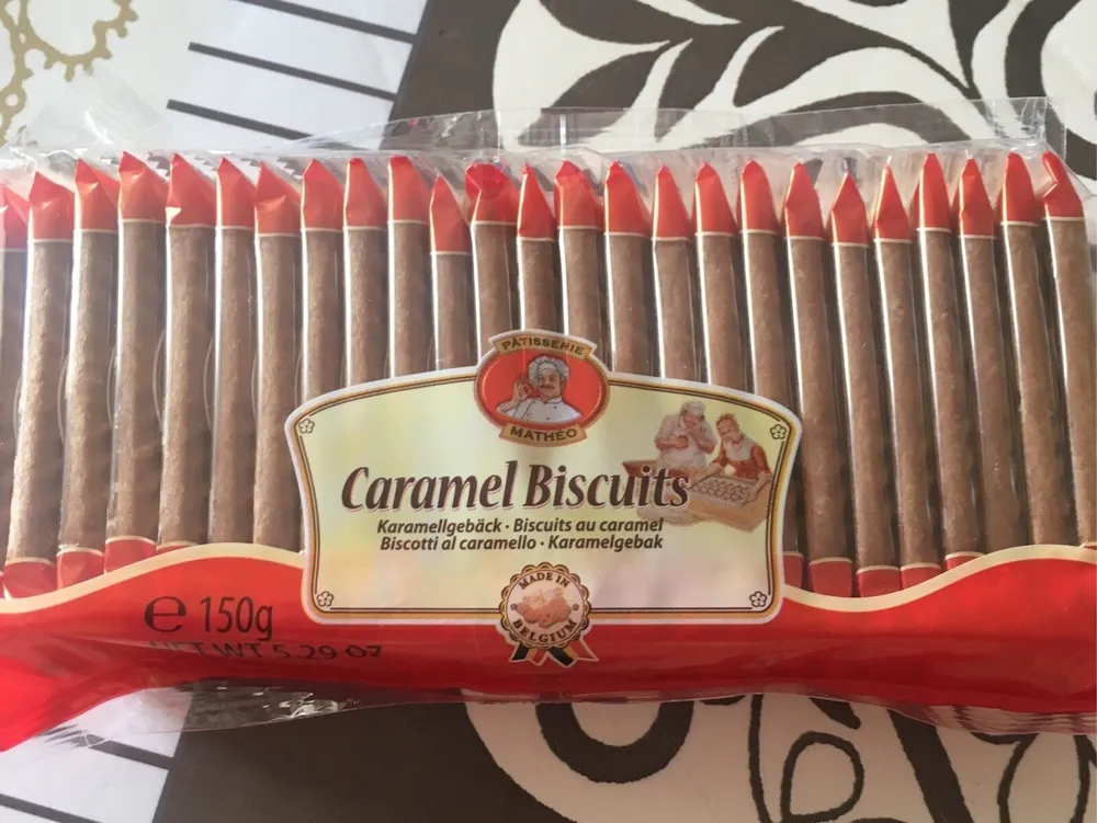 Caramel Biscuits In Der 150g Packung Von Pâtisserie Mathéo