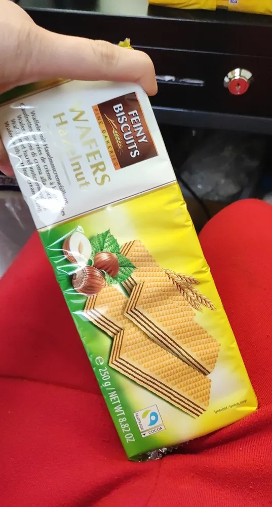 Wafers hazelnut gaufrettes