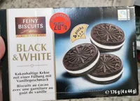 "black & White" Kekse In Der 176g Packung Von Feiny Biscuits