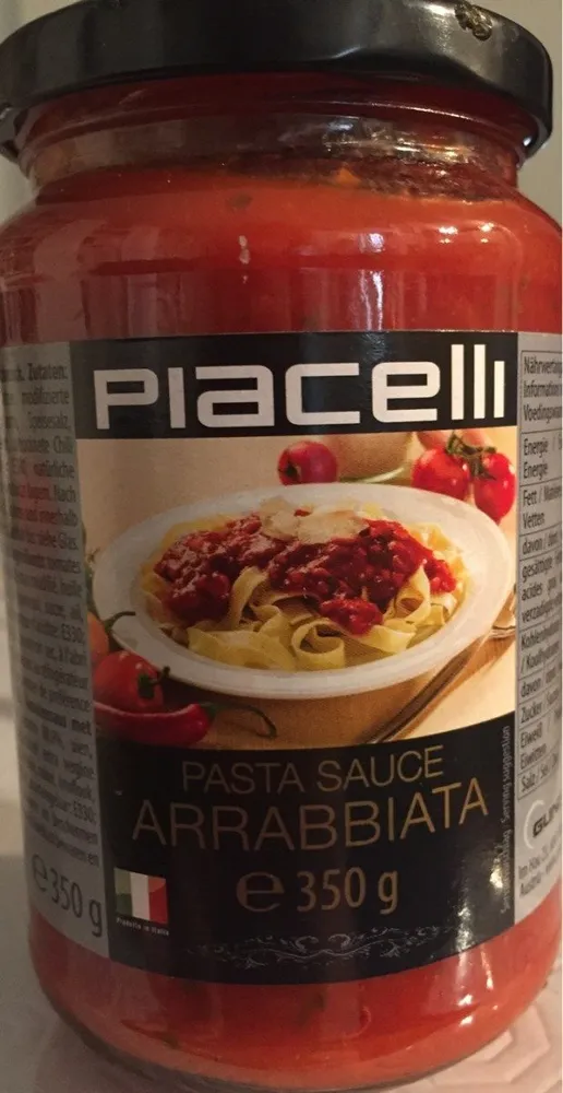 Pasta Sauce "arrabiata" Mit Chilli 350g Glas Piacelli