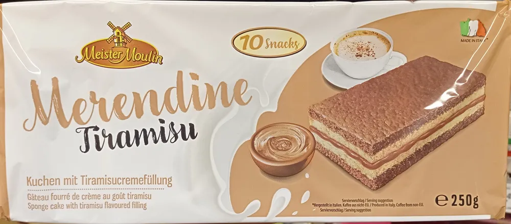 Merendine tiramisu