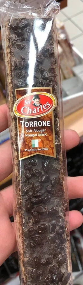 Nougat blanc au cacahuetes et au chocolat noir