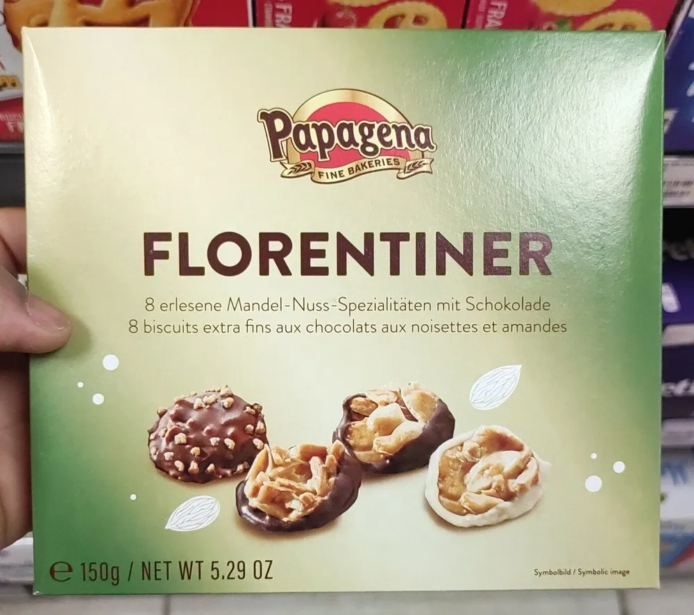 Kekse Florentiner Art 150g Packung Papagena