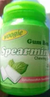 Kaugummi "spearmint" Zuckerfrei 64,4g Plastikdose Woogie