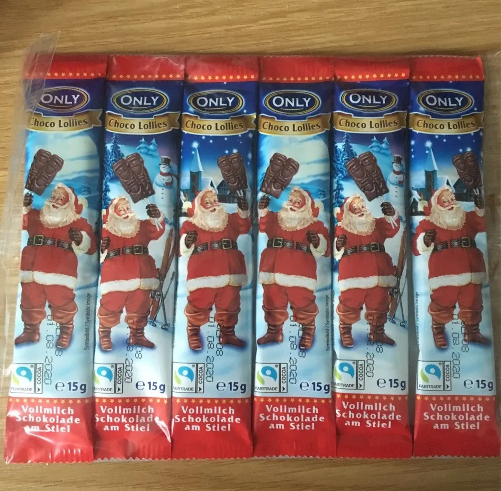 Christmas Whole Milk Chocolate Lollies