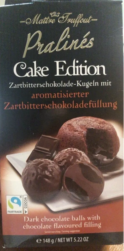 Pralinen "Cake Edition" Zartbitterschokolade Maître Truffout