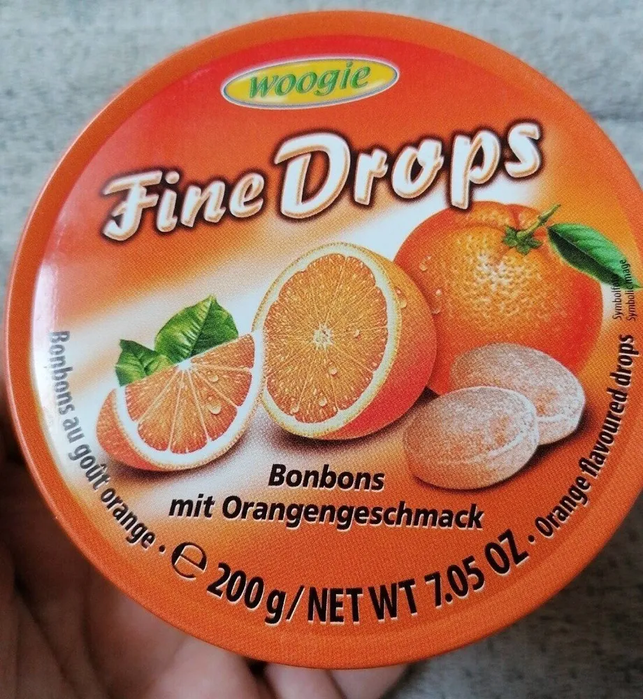 Fine Drops Bonbons mit Orangengeschmack
