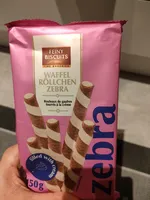 Waffel Röllchen Zebra