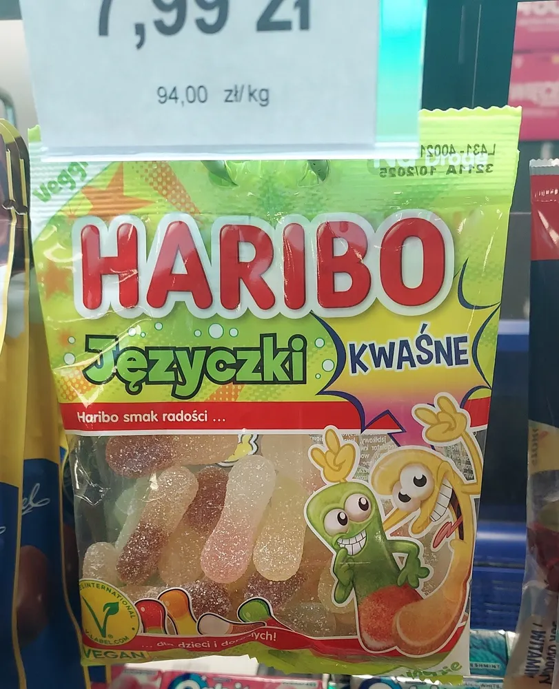 żelki języczki kwaśne