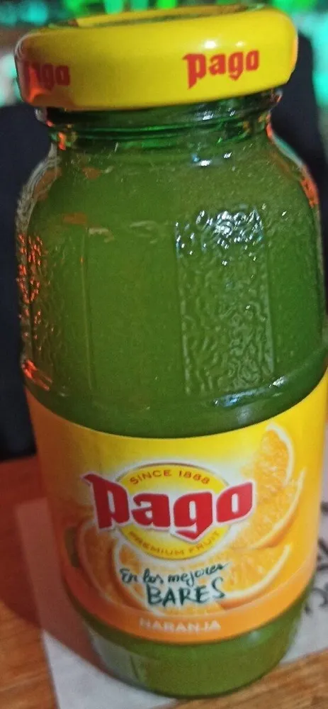 Zumo de naranja Pago