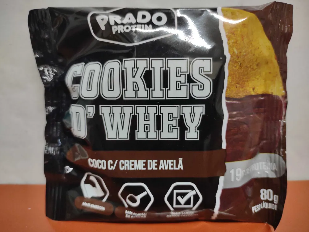 Cookies D'Whey - Coco C/ Creme de Avelã