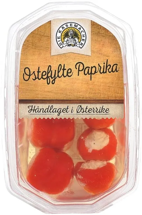 Paprika Ostefylt 180g Käsemacher