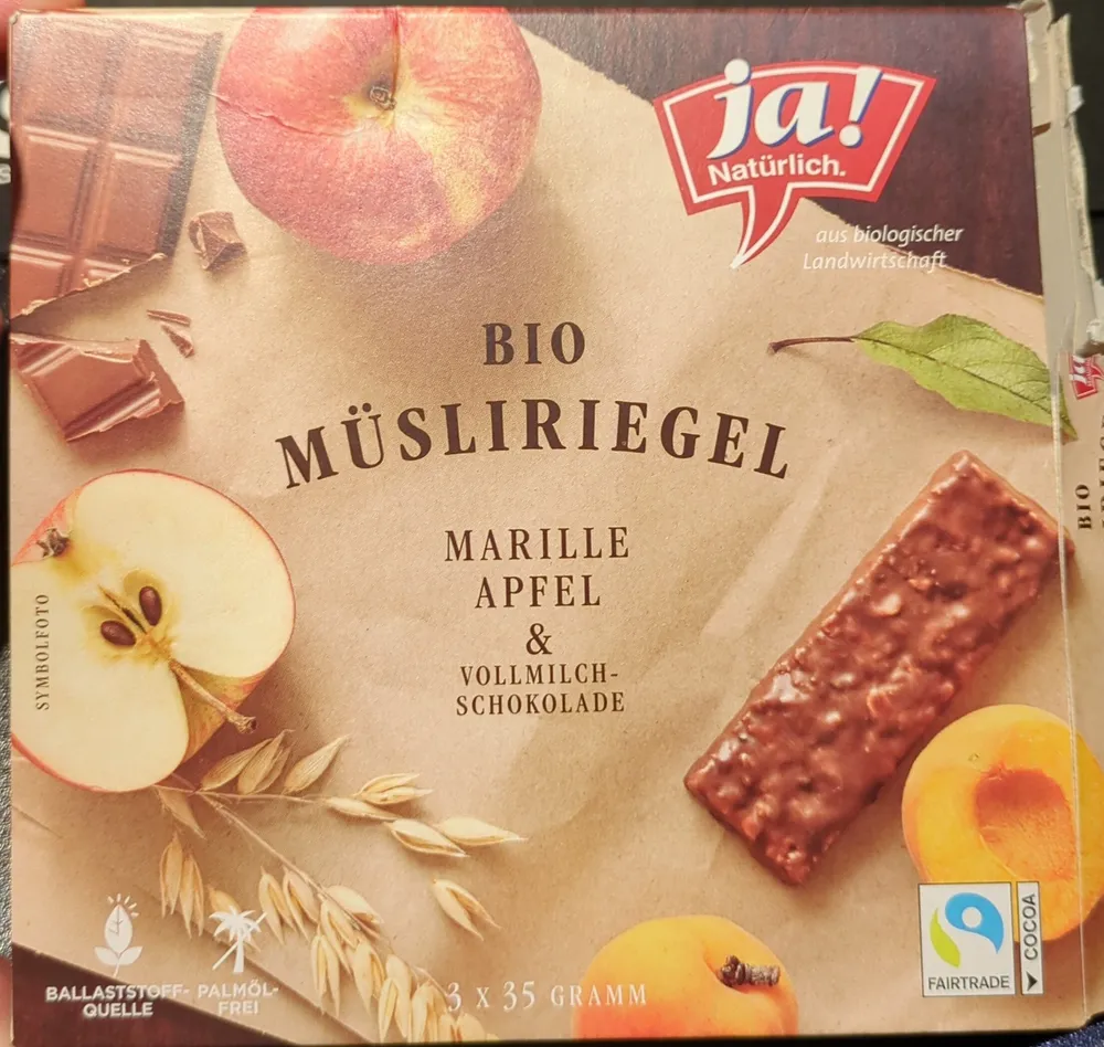 Bio-Müsliriegel - Marille-Apfel