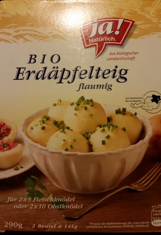 Bio Erdäpfelteig flaumig